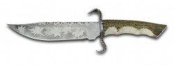 Sürmene - İşlemeli Avcı Bıçağı
